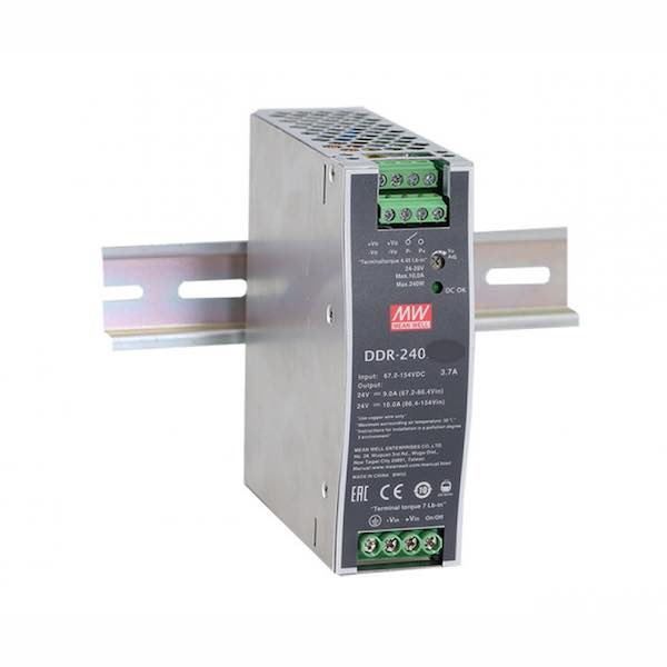 MEAN WELL DDR-240C-24 DC to DC Converter 240W 48V-24V 10A Input